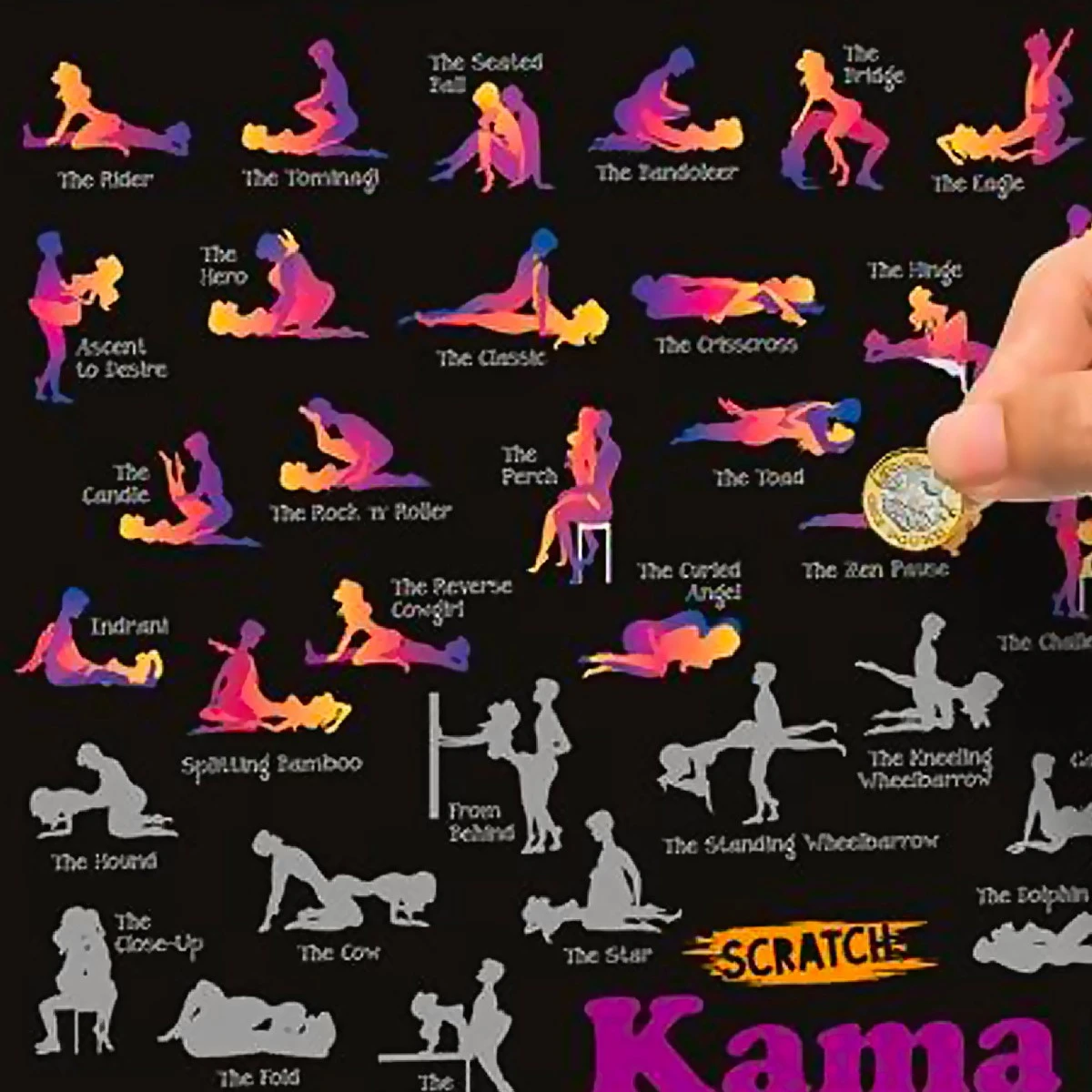 Poster à Gratter Kamasutra 3 Poster à Gratter Kamasutra