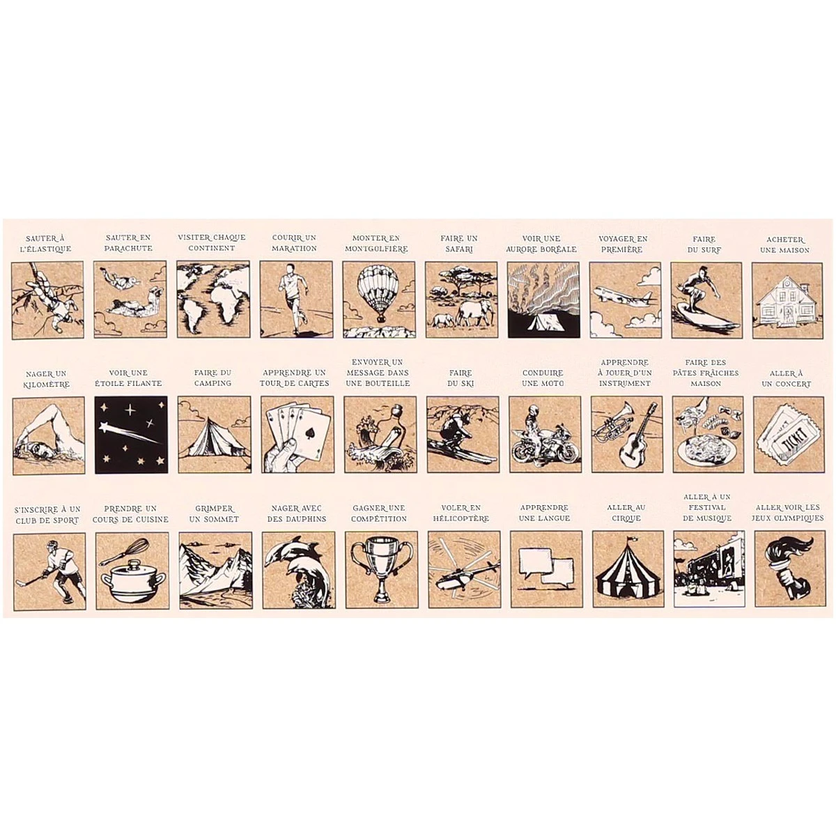 Poster à Gratter Les 100 Choses à Faire Dans Sa Vie 4 Poster à Gratter Les 100 Choses à Faire Dans Sa Vie – Image 2