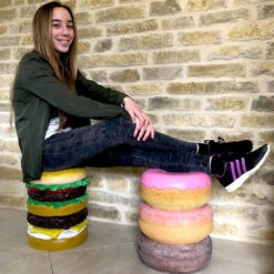 Pouf Donut En Résine -Créatifs Cadeaux Magasin pouf donut en resine 2