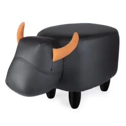 Balvi Pouf Vache Noire