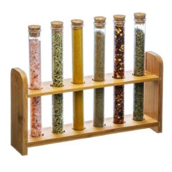Présentoir Bambou Et Ses Tubes à épices 9 Présentoir Bambou Et Ses Tubes à épices -Créatifs Cadeaux Magasin presentoir bambou et ses tubes a epices 3