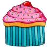 Serviette De Plage Géante Cupcake