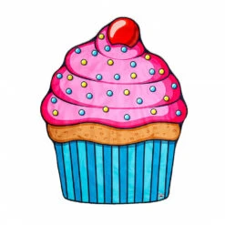 Serviette De Plage Géante Cupcake 7 Serviette De Plage Géante Cupcake -Créatifs Cadeaux Magasin serviette de plage geante cupcake 2