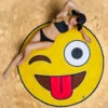 Serviette De Plage Géante Emoji Smiley -Créatifs Cadeaux Magasin serviette de plage geante emoji smiley