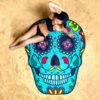 Serviette De Plage Géante Tête De Mort 2 Serviette De Plage Géante Tête De Mort -Créatifs Cadeaux Magasin serviette de plage geante tete de mort 2