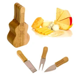 Set Couverts à Fromage Guitare -Créatifs Cadeaux Magasin set couverts a fromage guitare 5