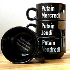 Fisura Set De 5 Tasses Putain De Semaine -Créatifs Cadeaux Magasin set de 5 tasses putain de semaine 3