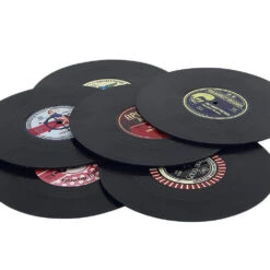 Set De 6 Dessous De Verre Vinyl Rockabilly 9 Set De 6 Dessous De Verre Vinyl Rockabilly -Créatifs Cadeaux Magasin set de 6 dessous de verre vinyl rockabilly 3