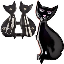 Set Manucure Chat Noir -Créatifs Cadeaux Magasin set manucure chat noir 2
