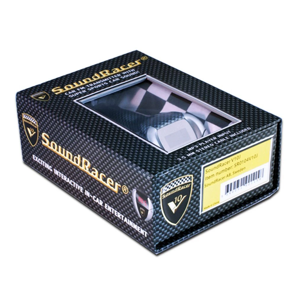 Soundracer Moteur V10, Transmetteur FM Phénoménal 3 Soundracer Moteur V10, Transmetteur FM Phénoménal