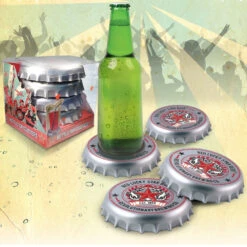 Sous-verres Capsules De Bière -Créatifs Cadeaux Magasin sous verres capsules de biere 2