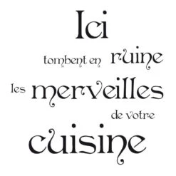Sticker Pour WC Merveilles De Votre Cuisine