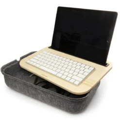 KIKKERLAND Support 2 En 1 Avec Rangement Pour Tablette -Créatifs Cadeaux Magasin support deux en un avec rangement pour tablette 3