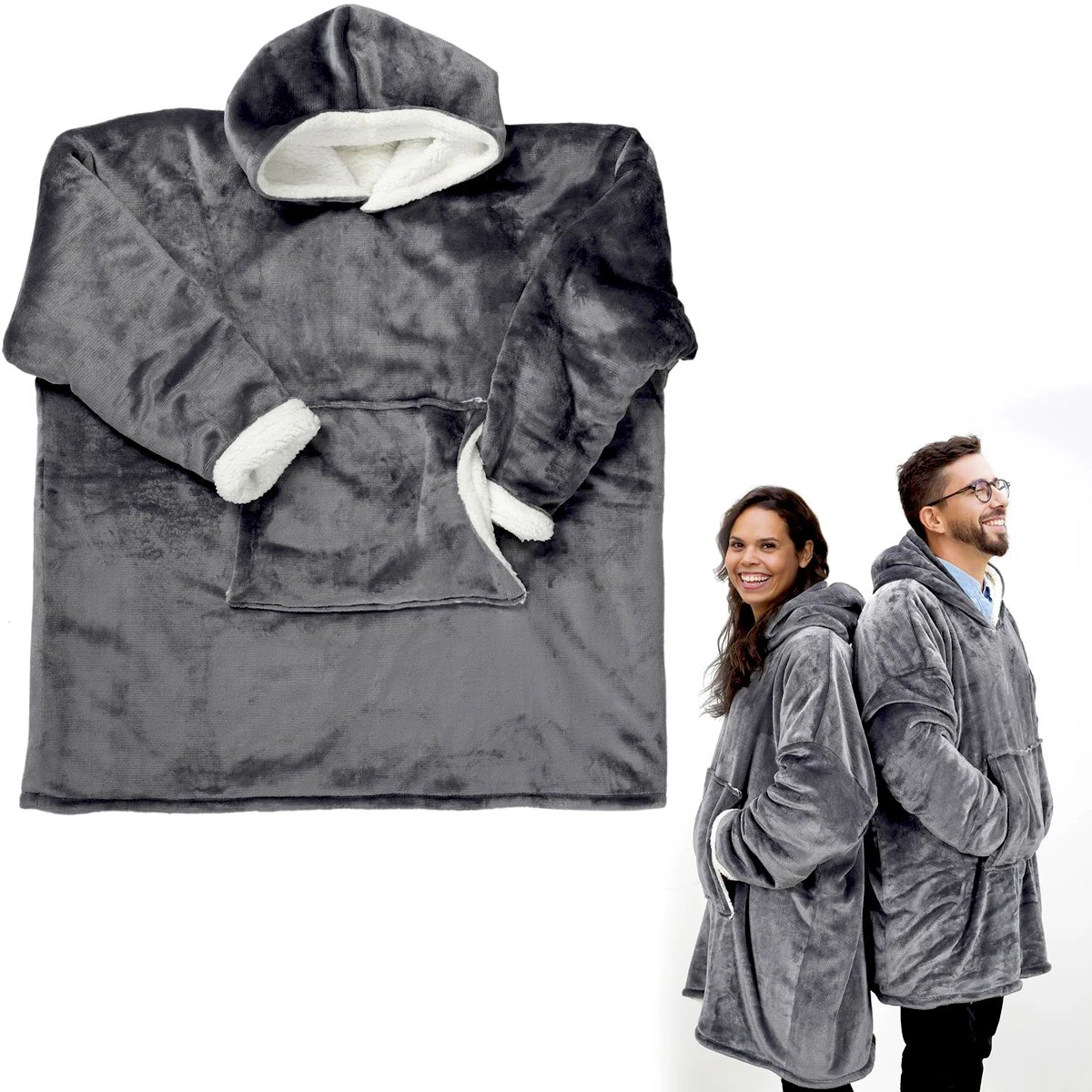 Sweat Plaid Géant à Capuche 4 Sweat Plaid Géant à Capuche – Image 2