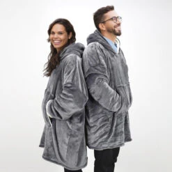 Sweat Plaid Géant à Capuche