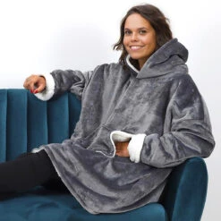 Sweat Plaid Géant à Capuche 10 Sweat Plaid Géant à Capuche -Créatifs Cadeaux Magasin sweat plaid geant a capuche 3