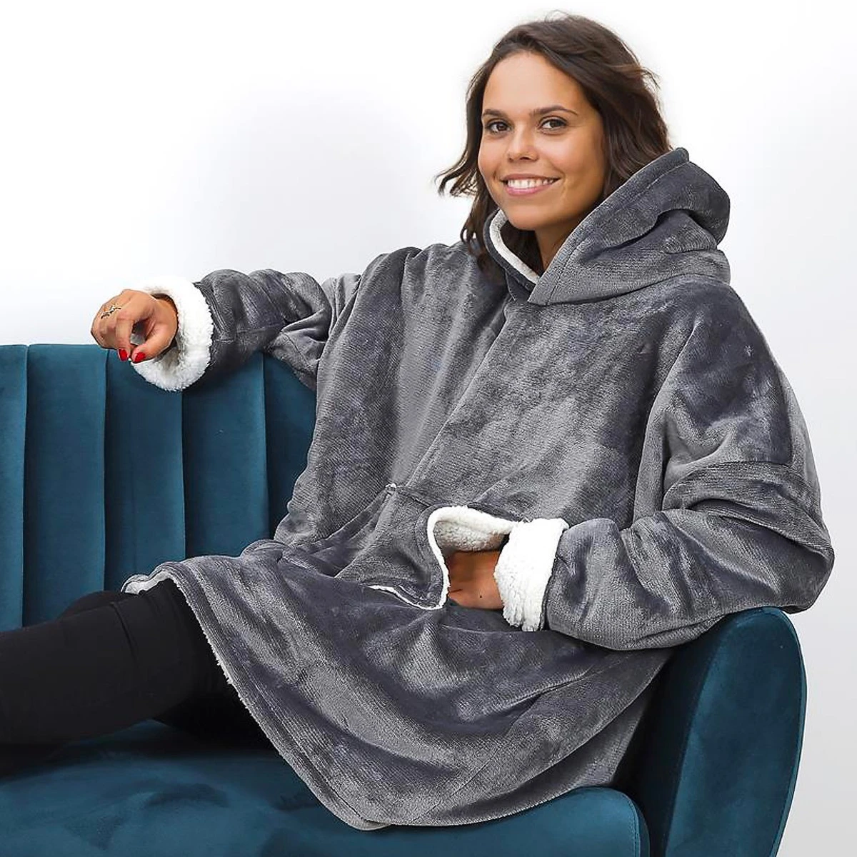 Sweat Plaid Géant à Capuche 6 Sweat Plaid Géant à Capuche – Image 4