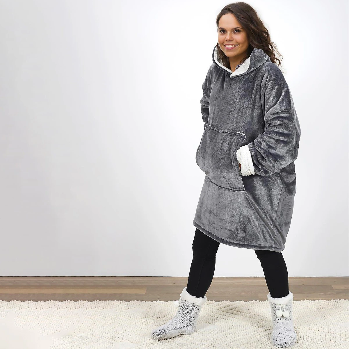 Sweat Plaid Géant à Capuche 7 Sweat Plaid Géant à Capuche – Image 5