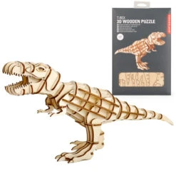 KIKKERLAND T-Rex Puzzle 3D En Bois