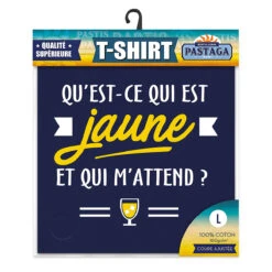 T-shirt Humoristique Qu'est-ce Qui Est Jaune Et Qui M'attend - L -Créatifs Cadeaux Magasin t shirt humoristique qu est ce qui est jaune et qui m attend l 2