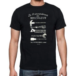 T-shirt "Les 10 Commandements Du Bricoleur" Taille L