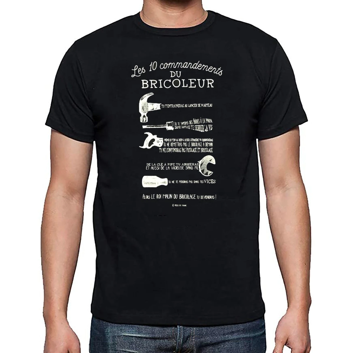 T-shirt "Les 10 Commandements Du Bricoleur" Taille L 3 T-shirt "Les 10 Commandements Du Bricoleur" Taille L
