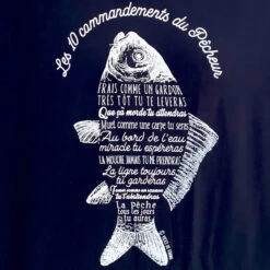 T-shirt "Les 10 Commandements Du Pêcheur"