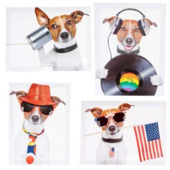 Tableau Toile Chien Fun -Créatifs Cadeaux Magasin tableau toile chien fun 2