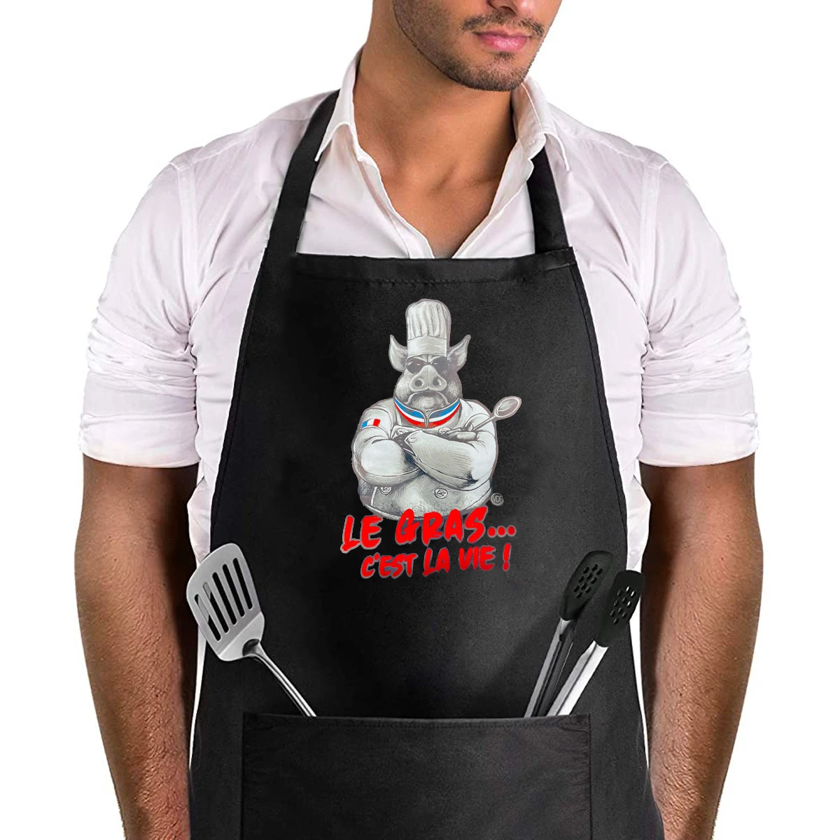 Tablier Le Gras C'est La Vie 4 Tablier Le Gras C'est La Vie – Image 2
