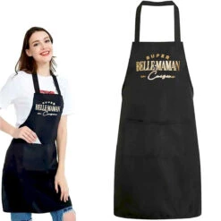 Tablier Super Belle-Maman En Cuisine -Créatifs Cadeaux Magasin tablier super belle maman en cuisine 2