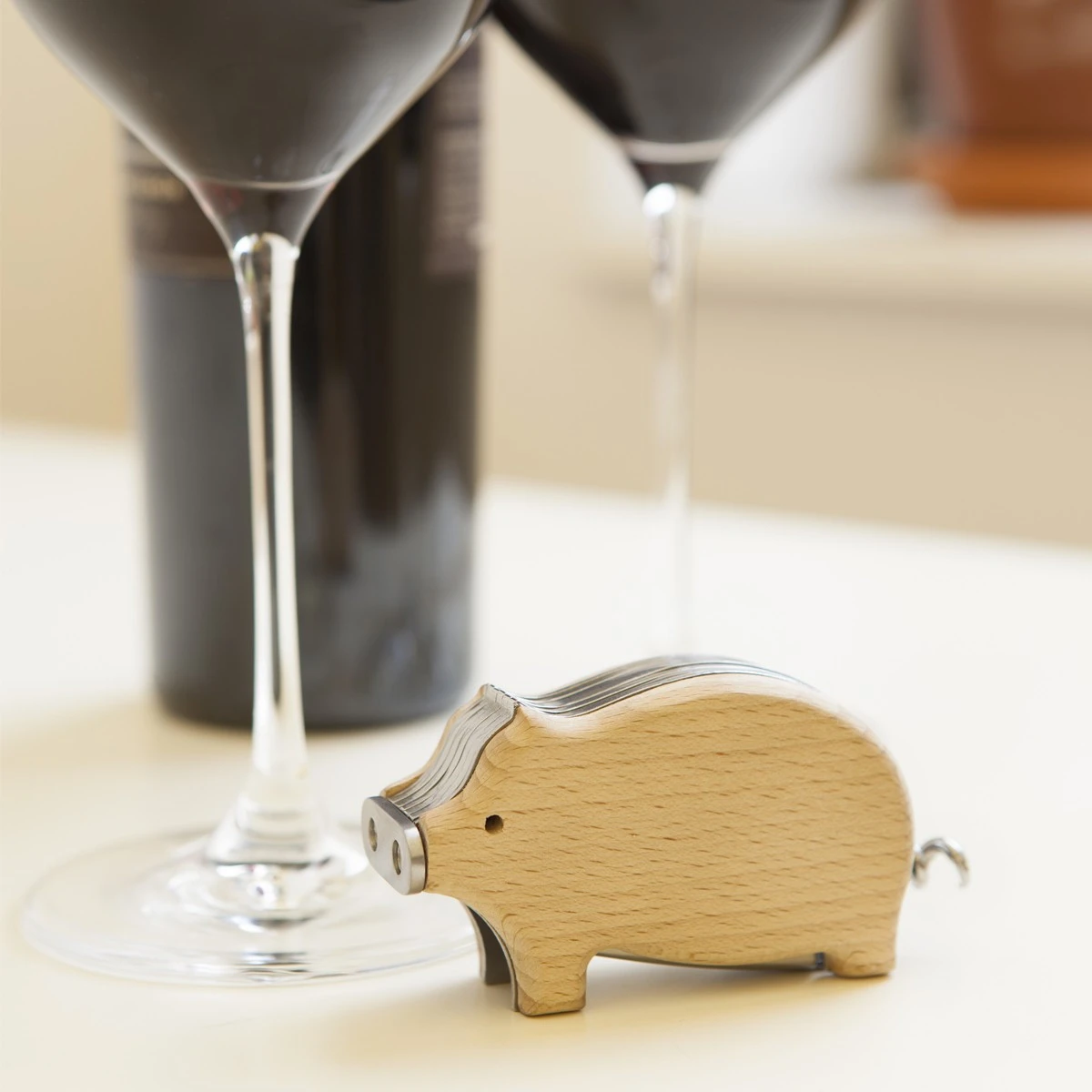 KIKKERLAND Tire-bouchon Cochon 3 KIKKERLAND Tire-bouchon Cochon – Image 2