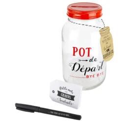 Tirelire à Messages Bocal Pot De Départ -Créatifs Cadeaux Magasin tirelire a messages bocal pot de depart 2