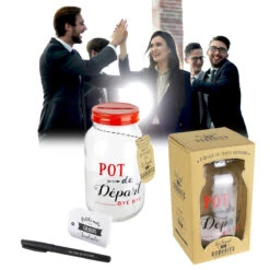 Tirelire à Messages Bocal Pot De Départ