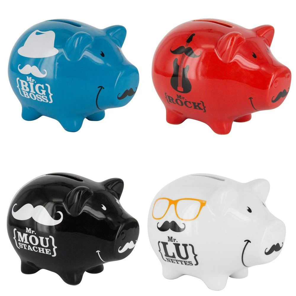 Tirelire Cochon Mr Moustache 4 Tirelire Cochon Mr Moustache – Image 2