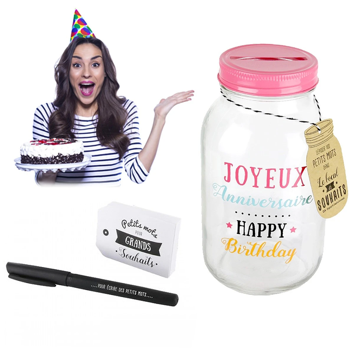 Tirelire Messages Bocal Anniversaire 4 Tirelire Messages Bocal Anniversaire – Image 2