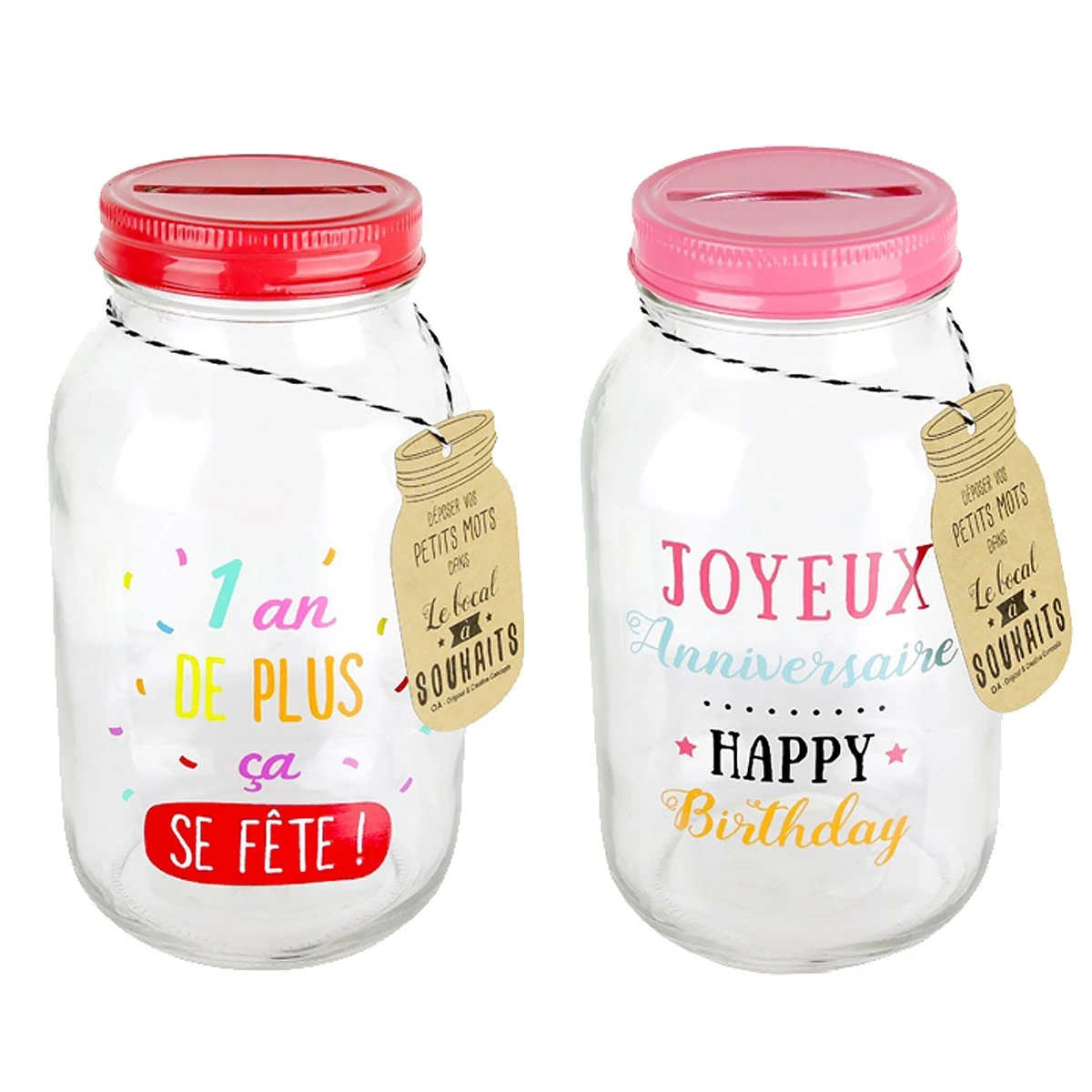 Tirelire Messages Bocal Anniversaire 4 Tirelire Messages Bocal Anniversaire – Image 2