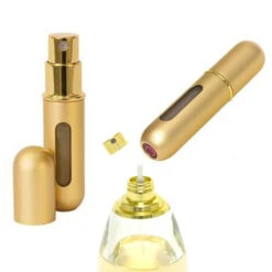 Travalo Excel, Vaporisateur De Parfum De Poche Doré -Créatifs Cadeaux Magasin travalo excel vaporisateur de parfum de poche dore 2