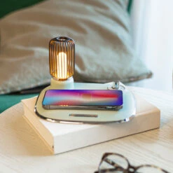 LIVOO Veilleuse De Chevet Vintage Chargeur Induction 9 LIVOO Veilleuse De Chevet Vintage Chargeur Induction -Créatifs Cadeaux Magasin veilleuse de chevet vintage chargeur induction 2