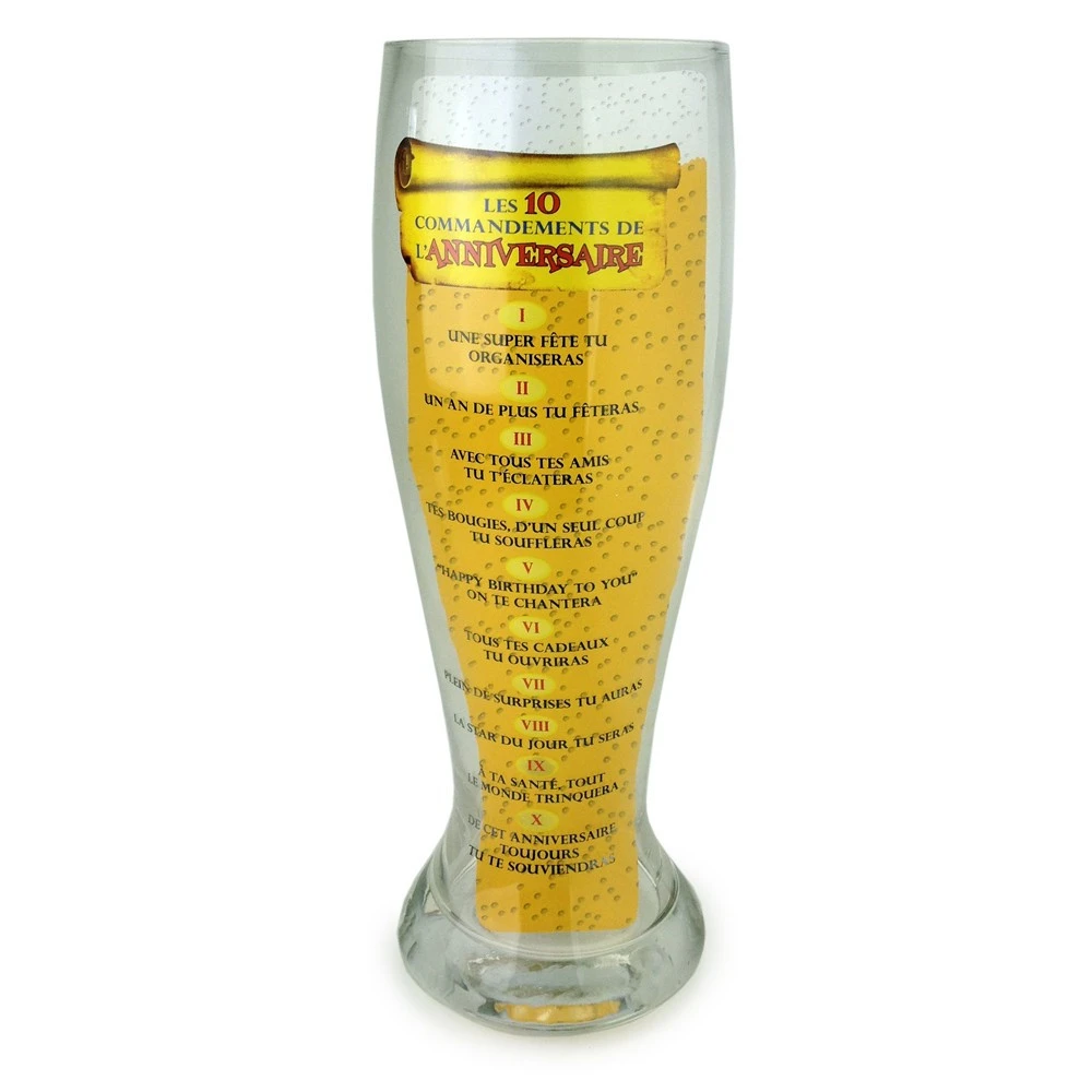Verre à Bière Géant Dix Commandements Anniversaire 4 Verre à Bière Géant Dix Commandements Anniversaire – Image 2