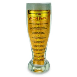 Verre à Bière Géant Dix Commandements Papa