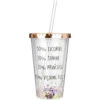Verre à Paillettes Avec Paille 100% Vilaine Fille -Créatifs Cadeaux Magasin verre a paillettes avec paille 100 vilaine fille
