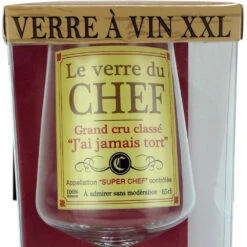 Verre à Vin Géant Du Chef