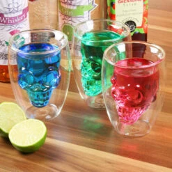 Verre Tête De Mort à Double Paroi